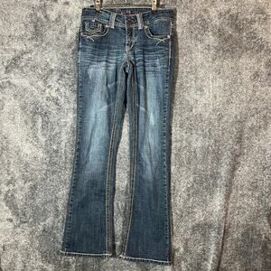 Hydraulic Jeans Womens 9/10 Dark Wash Lola Slim Bootcut Western Stretch Denim